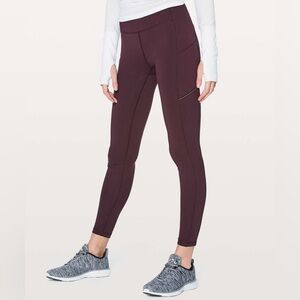 Lululemon Speed Up Tight *Full-On Luxtreme 28"
Black Cherry size 4